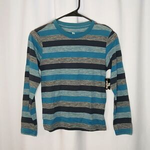 OT Revolution Striped T Shirt Long Sleeve Cotton Tee Crewneck NWT Boys sz: Med